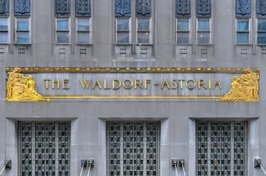 The Waldorf-Astoria Hotel - New York City clipart