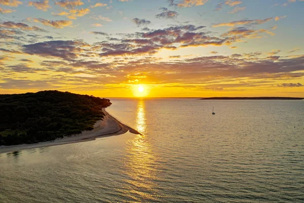 Sunset Beach Towd Point Southampton Long Island New York — Stock Photo, Image