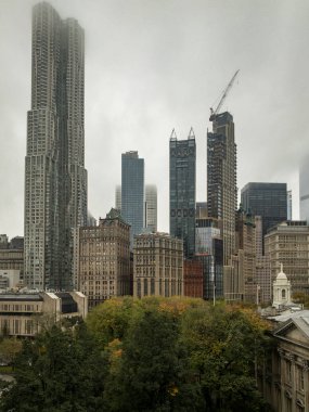 Şehir merkezindeki manhattan