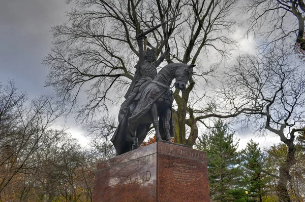 King Jagiello Monument - New York City — Stock Photo, Image