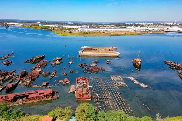 Staten Island Boat Graveyard — Stockfoto