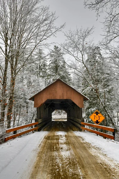 Dingleton Hill Kapalı Köprüsü - New Hampshire — Stok fotoğraf