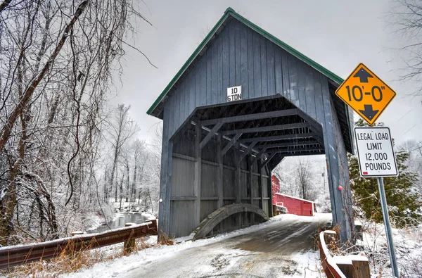 Il ponte coperto Best - Vermont — Foto Stock