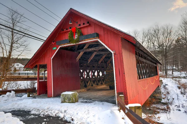 Creamery Covered Bridge - Vermont — Stok fotoğraf