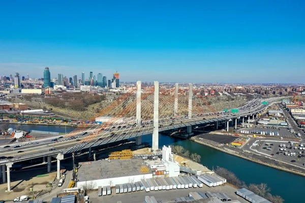 Kosciuszko Bridge Joining Brooklyn Queens New York City Newtown Creek — Stock Photo, Image