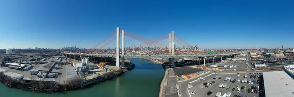 Kosciuszko Bridge Joining Brooklyn Queens New York City Newtown Creek — Stock Photo, Image