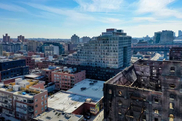 Aménagement Immeubles Dans Quartier Williamsburg Brooklyn New York — Photo