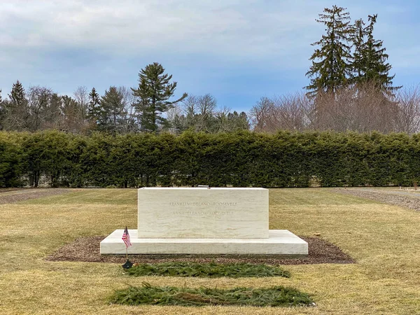 Franklin Eleanor Roosevelt Ulusal Tarih Bölgesi Springwood Malikanesindeki Mezarlığı — Stok fotoğraf