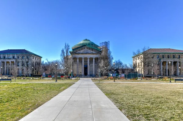 Bibliotheek Van New York University Campus Van Bronx Community College — Stockfoto