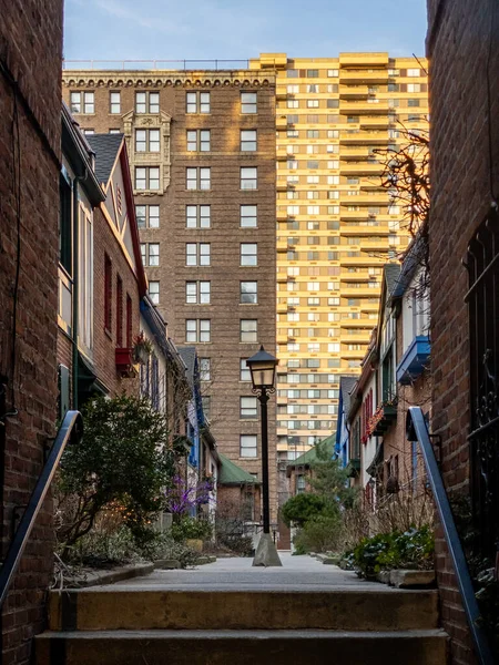 Pomander Walk Complexo Apartamentos Cooperativo Manhattan Nova York Localizado Upper — Fotografia de Stock