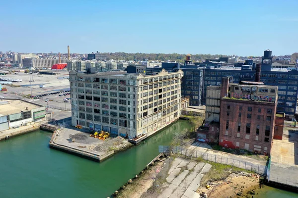 Industry City Formerly Bush Terminal Historic Intermodal Shipping Warehousing Manufacturing — Stock Photo, Image