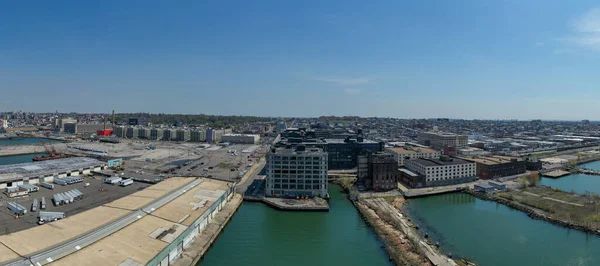 Industry City Formerly Bush Terminal Historic Intermodal Shipping Warehousing Manufacturing — Stock Photo, Image