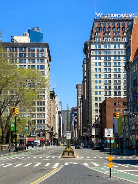 New York Avril 2020 Intersection Fourth Avenu Union Square East — Photo