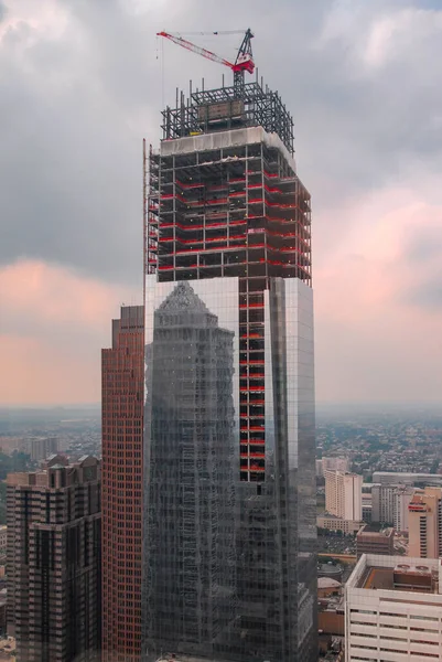 Filadelfia Pennsylvania Giugno 2007 Edificio Del Comcast Center Costruzione Filadelfia — Foto Stock