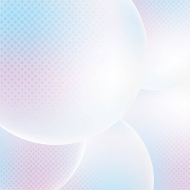 Yarım tonluk tasarım arka planına sahip soyut yumuşak renk kabarcığı deseni. Reklam, poster, şablon ve kart için dekorasyon. Resim vektörü eps10