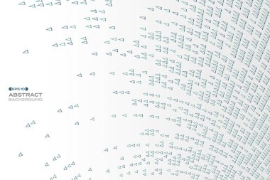 Asgari sanat tasarımı arkaplanının soyut üçgen teknoloji modeli tasarımı. Reklam, poster, sanat eseri, şablon tasarımı, baskı için dekorasyon. Resim vektörü eps10