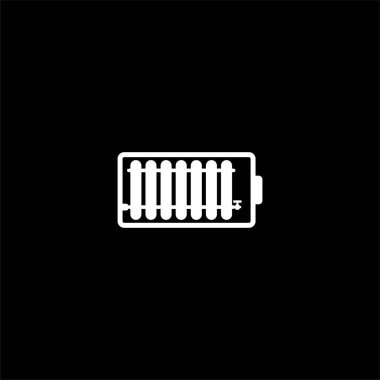 Pil yaratıcı fikir logosu tasarımı