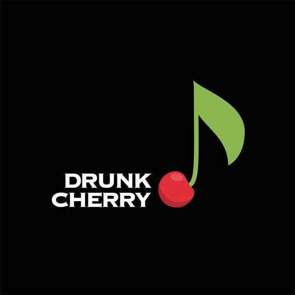 Cherry Kreativ Idé Logotyp Design — Stock vektor