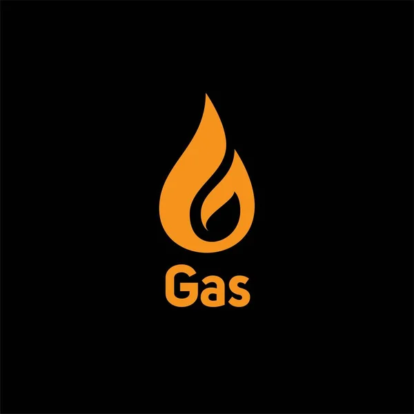 Gas Creative Idea Logo Design — Stock Vector
