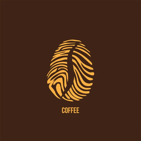 Café Idea Creativa Logo Design — Archivo Imágenes Vectoriales
