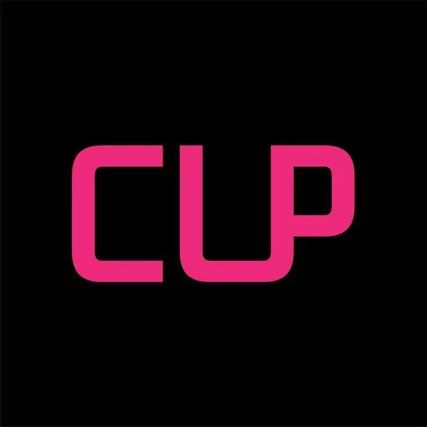 Cup Kreativ Idé Logotyp Design — Stock vektor