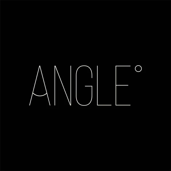 Angolo Idea Creativa Logo Design — Vettoriale Stock