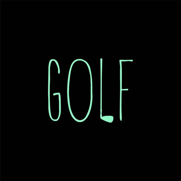 Golf Idea Creativa Logo Design — Vector de stock