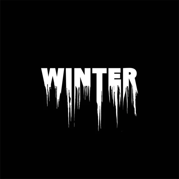 Winter Creatieve Idee Logo Ontwerp — Stockvector