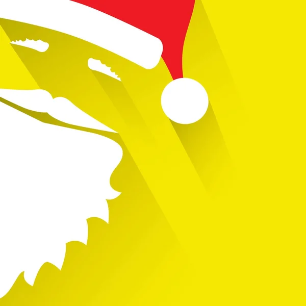 Flat Design Vector Saint Nicholas sobre fundo amarelo. Cartão de saudação . — Vetor de Stock