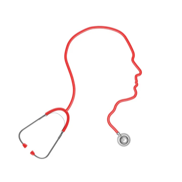Stetoskop głowy człowieka — Zdjęcie stockowe