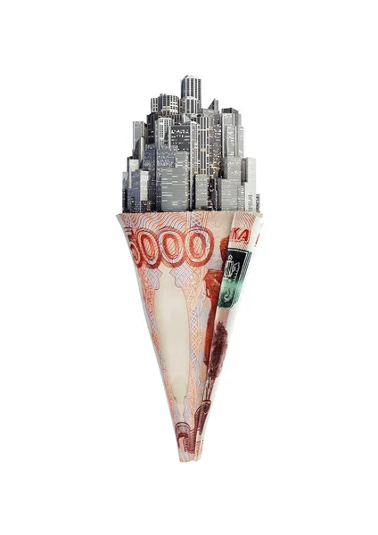 Pénz kúp Orosz rubel — Stock Fotó