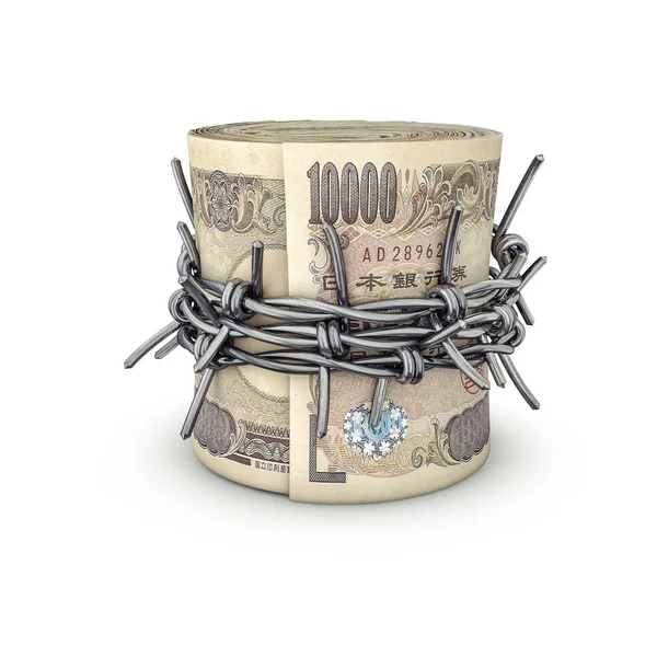 Tilos pénzt Jenben — Stock Fotó