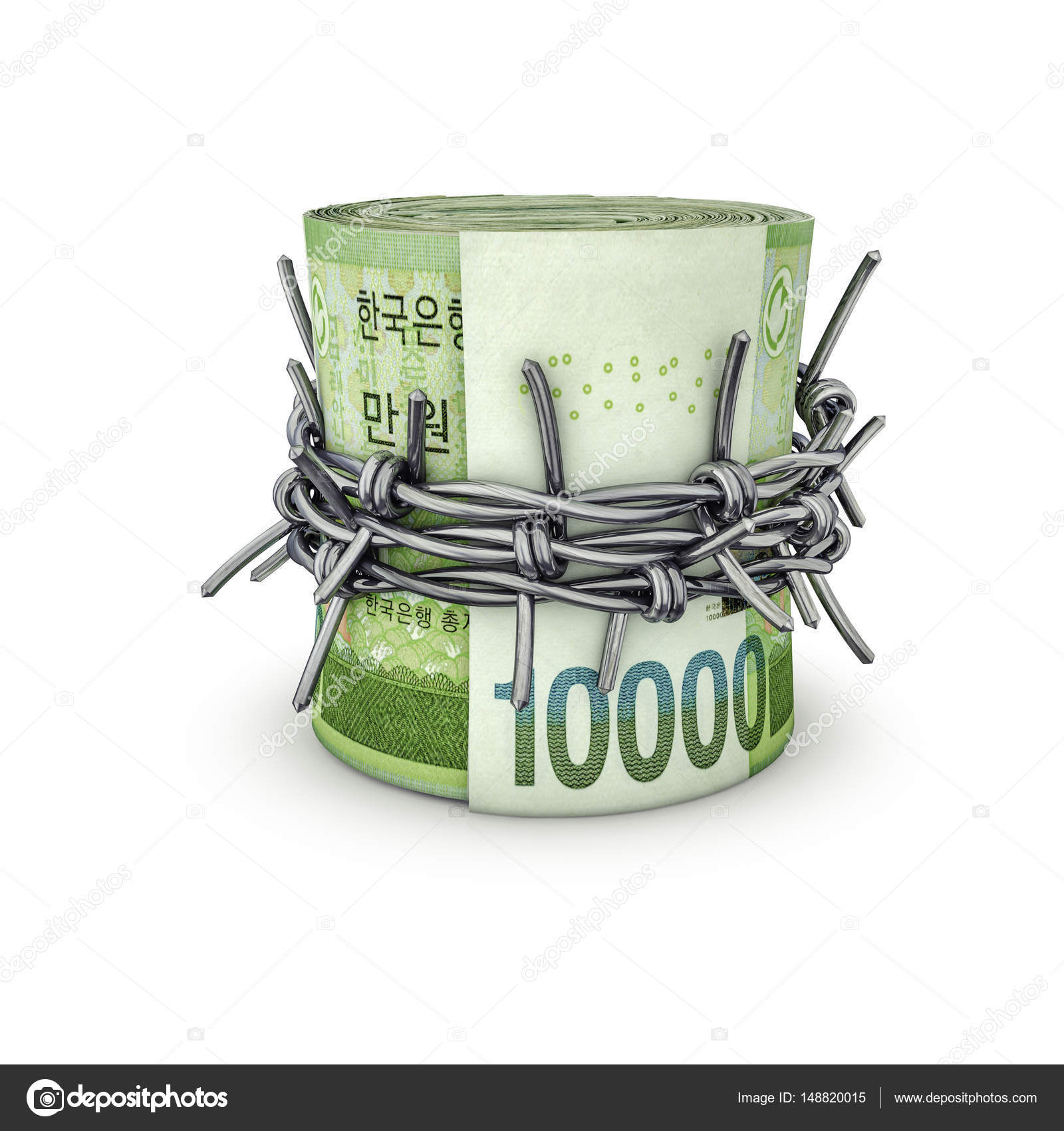 금지 된 돈을 한국 원 — 스톡 사진 © grandeduc #148820015