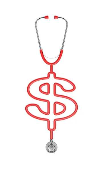 Stetoskop dollarn symbol — Stockfoto