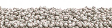 Baseballs pile panorama clipart
