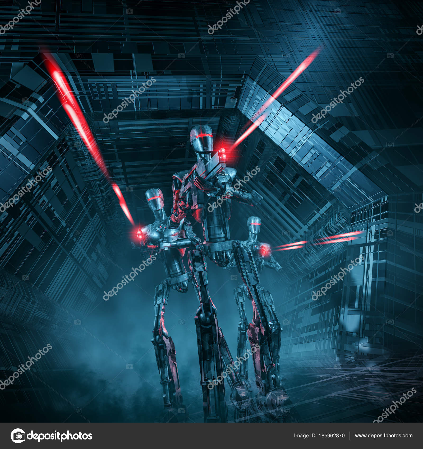Concept De Club De Combat De Robot Image stock - Image du concept