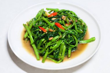 Chinese Morning Glory Stir Fried clipart