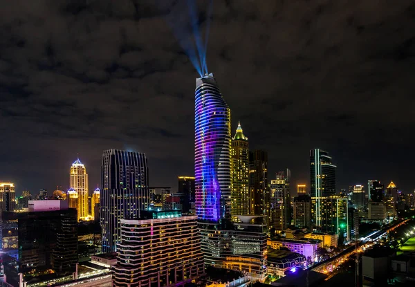 Colorful 3D Projection Mapping on the Building for New Years Cel