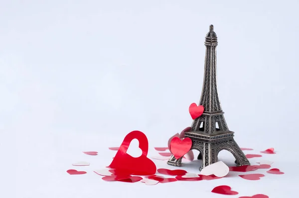 Paris Cidade Amor Fundo Perto Imagem De Stock
