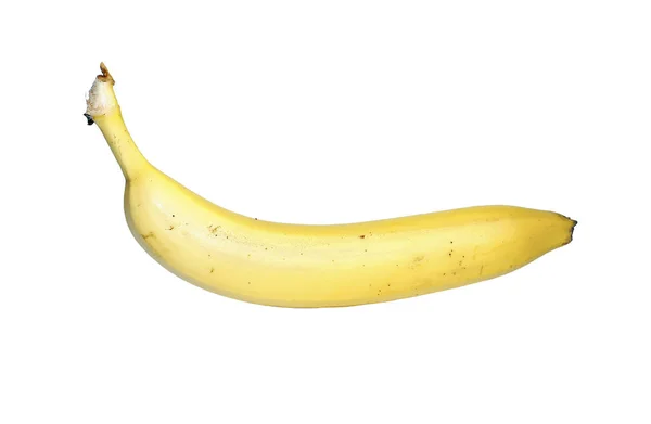 Gul banan, isolert – stockfoto