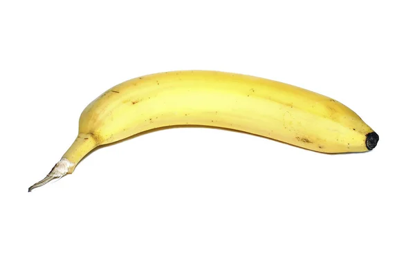 Gelbe Banane isoliert — Stockfoto