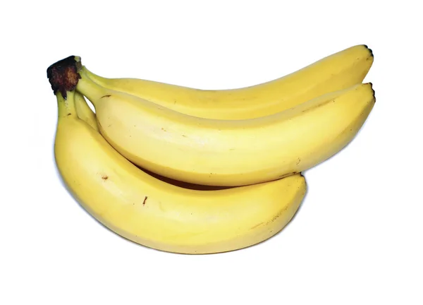 Bündel gelber Bananen isoliert — Stockfoto