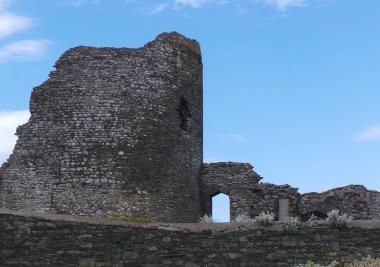 The ancient ruins of Aberystwyth castle clipart