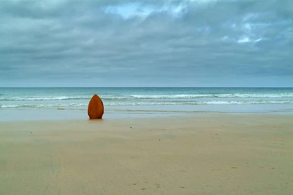 Body board on a beach — Stock Photo, Image