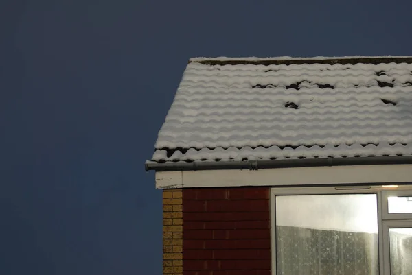 A Snowy roof — Stock Photo, Image