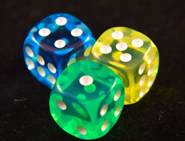 Three Dice — Stock Photo, Image