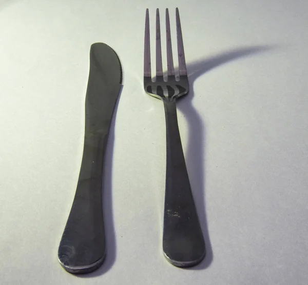 Нож и вилка — стоковое фото