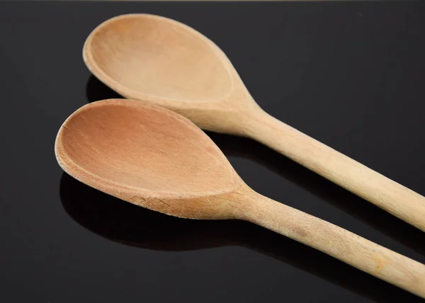 Two Wooden spoons — Stock Photo, Image