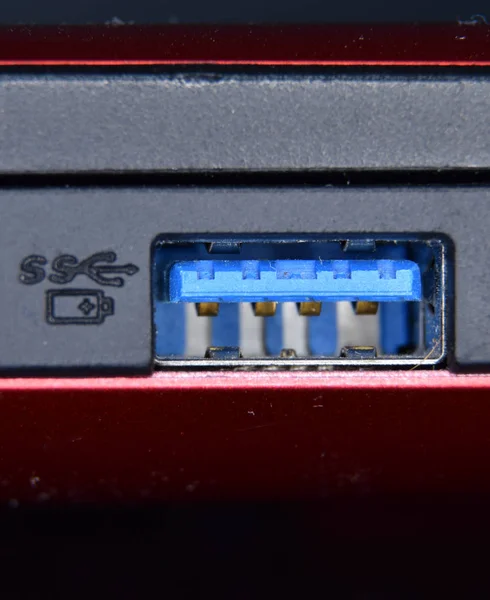 USB 3.0 Anschluss — Stockfoto