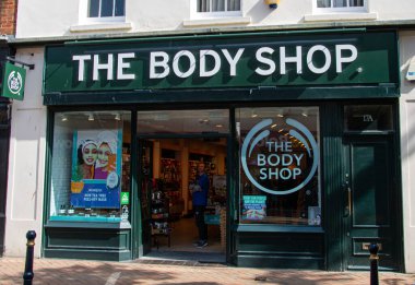 Gloucester, England - September 08 2019:   The frontage of the Body Shop in Eastgate Street
